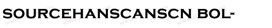 sourcehanscanscn bol字体转换